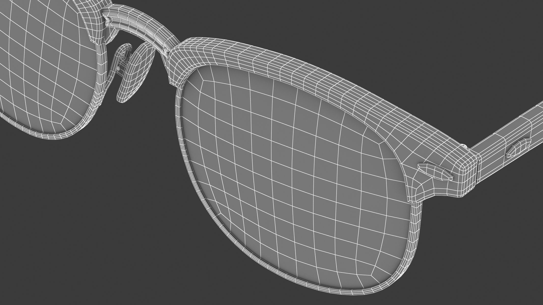 Classic Half Frame Glasses  3D model_19