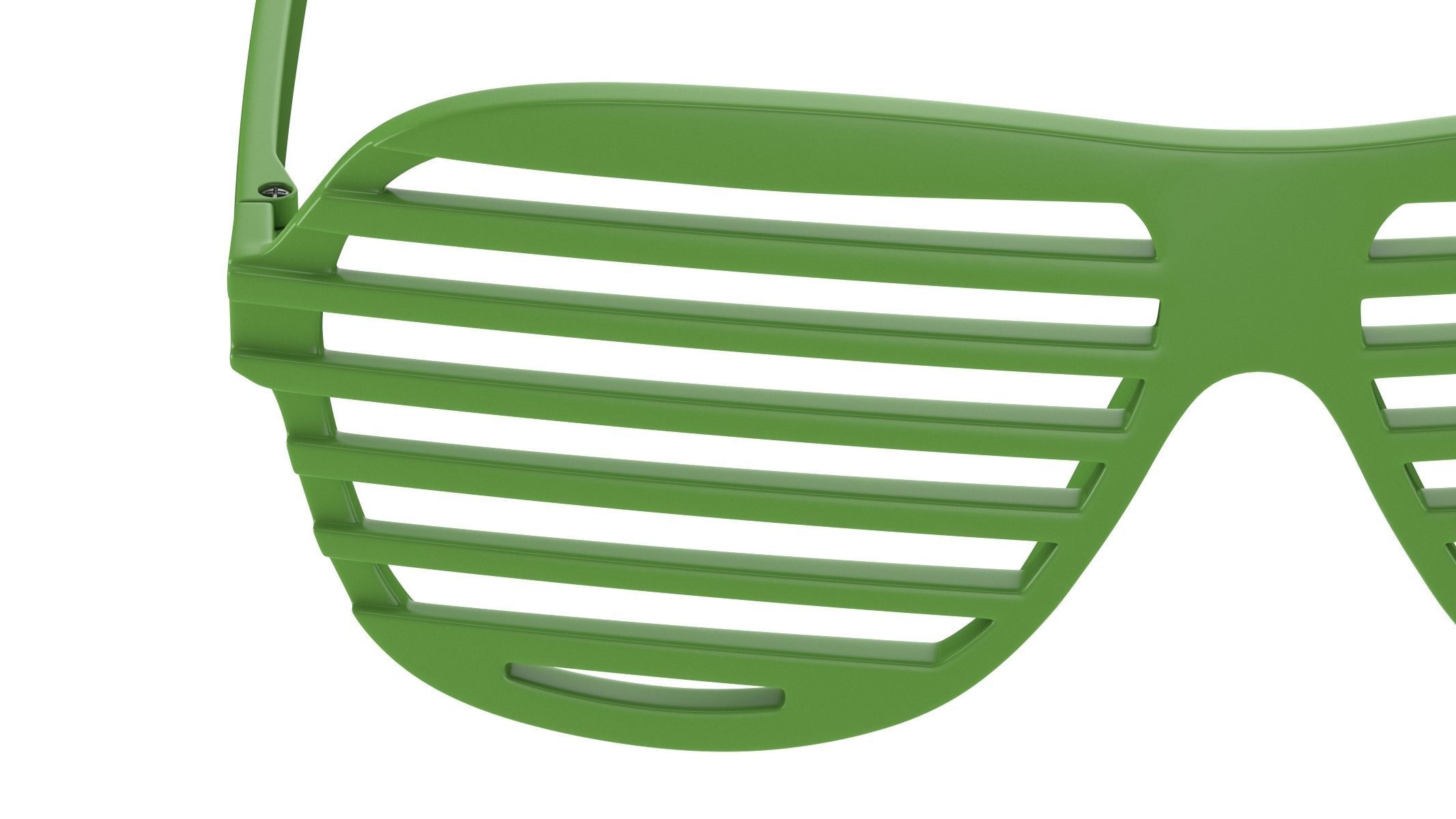  Shutter Glasses Green 3D model_5