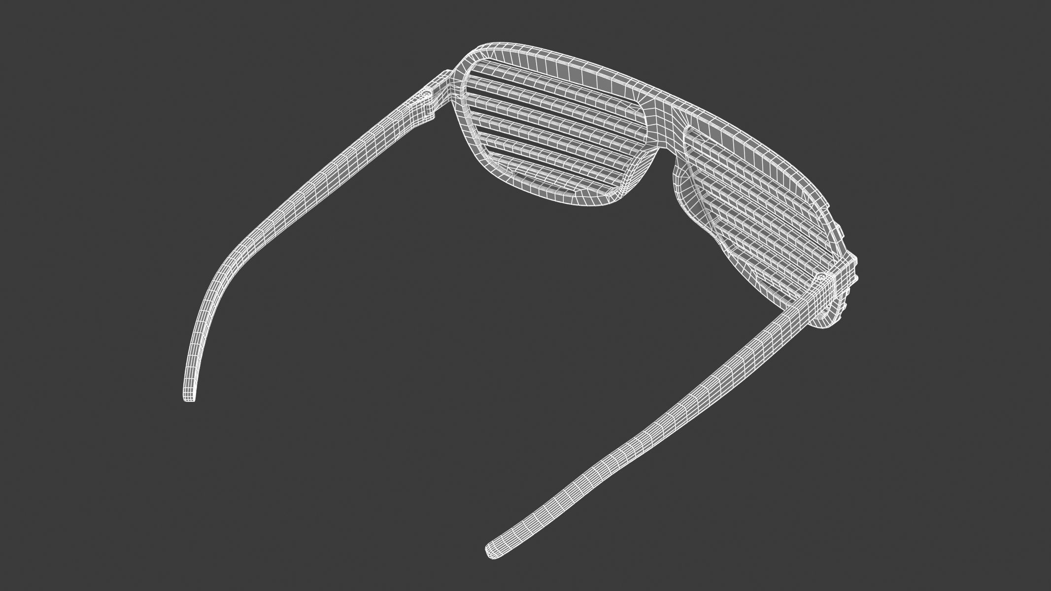  Shutter Glasses Green 3D model_12