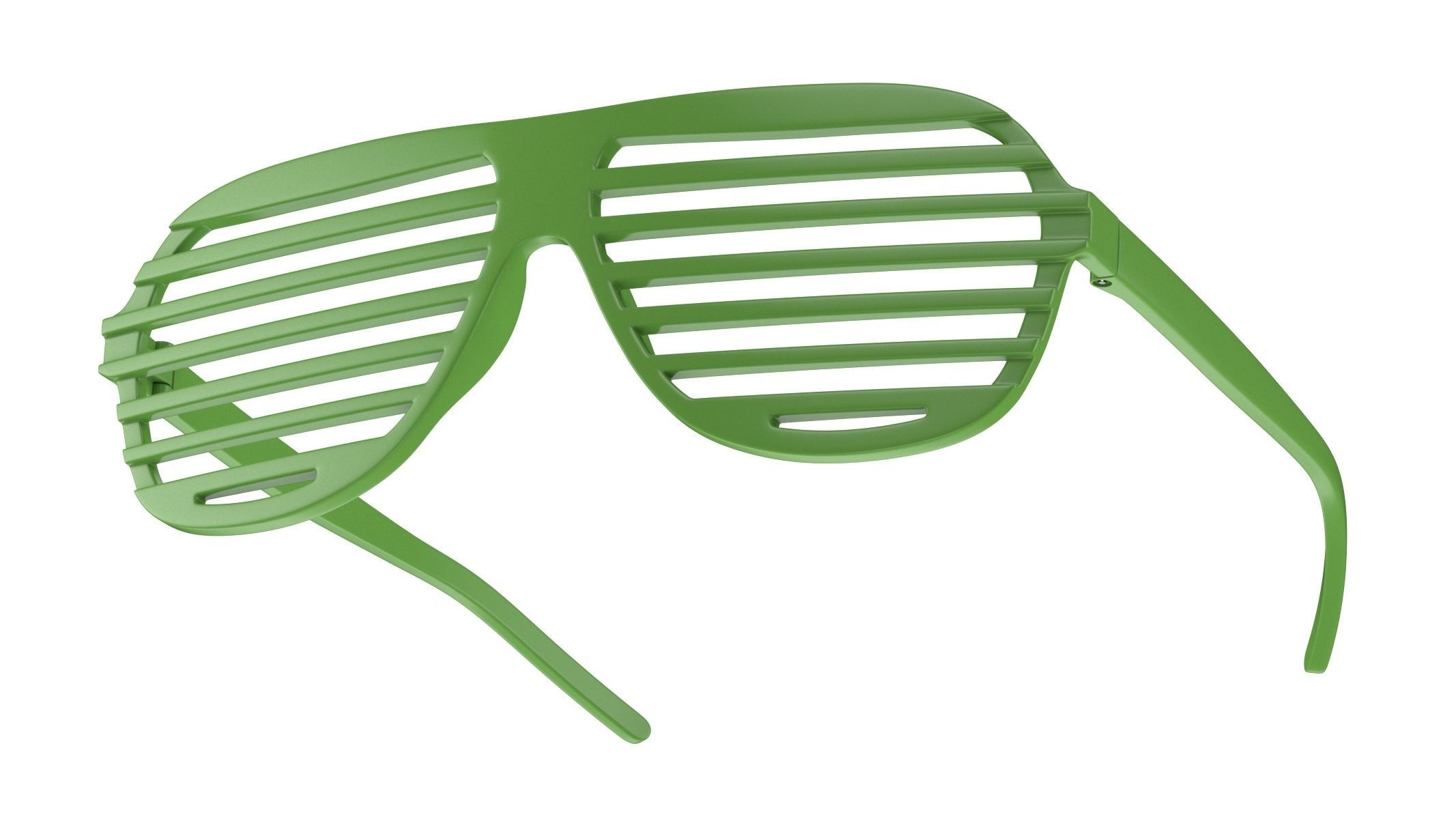  Shutter Glasses Green 3D model_4