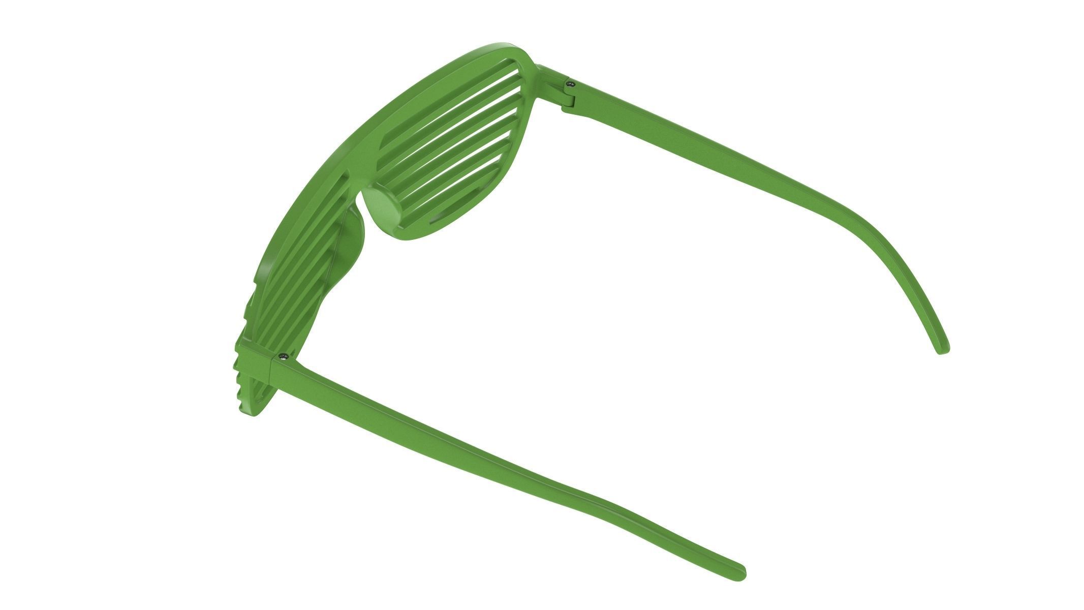  Shutter Glasses Green 3D model_3