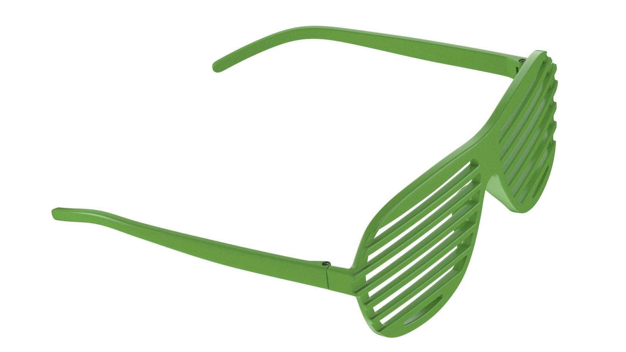  Shutter Glasses Green 3D model_1