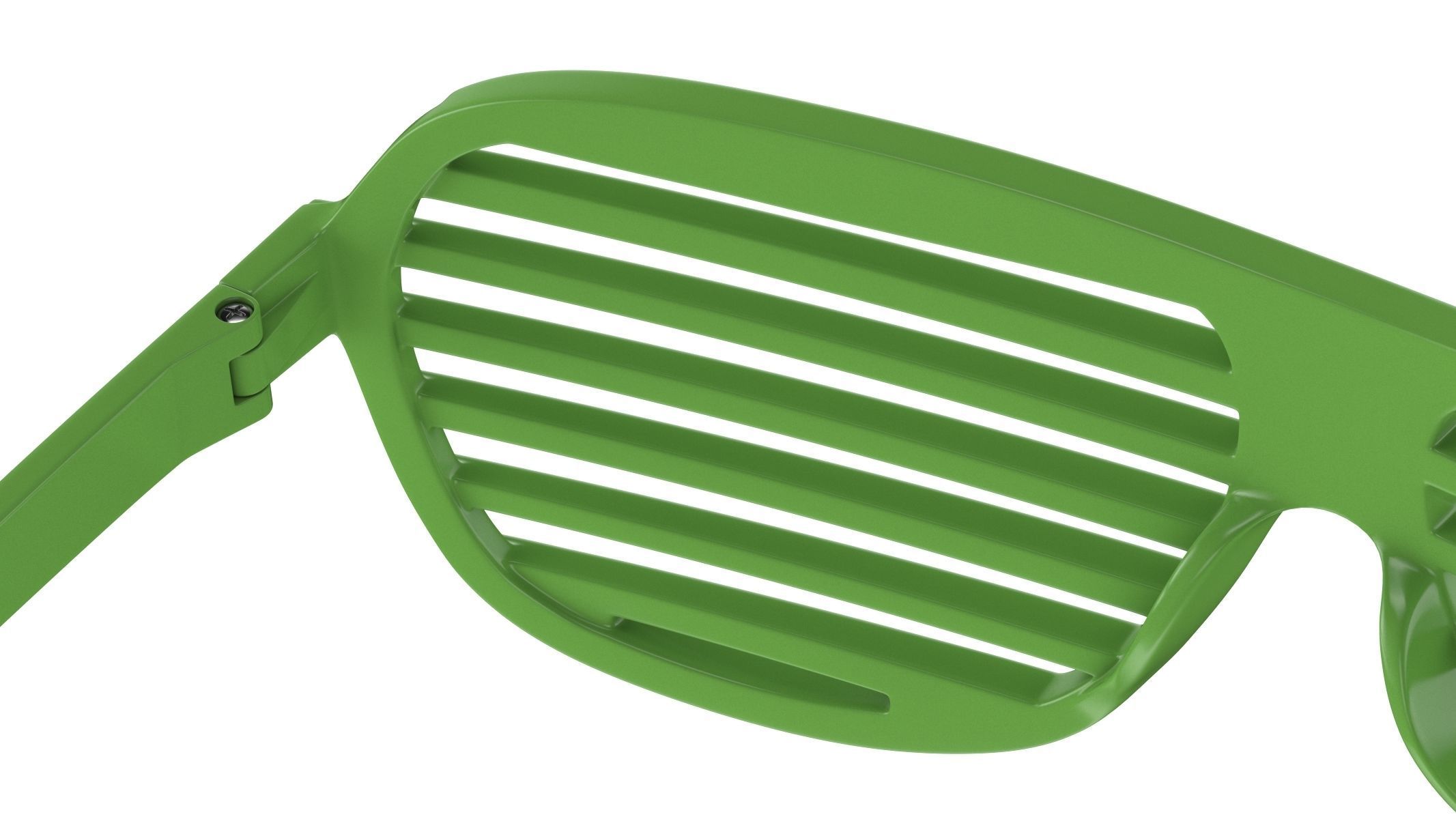  Shutter Glasses Green 3D model_7