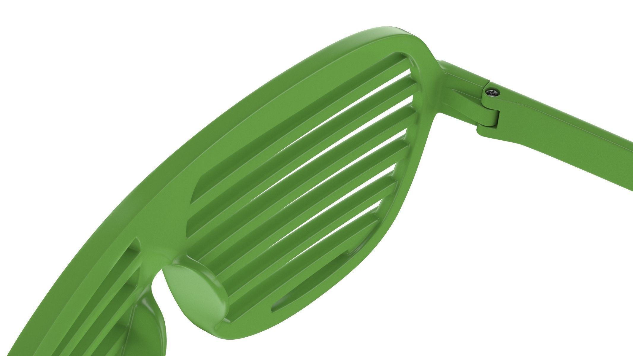  Shutter Glasses Green 3D model_8