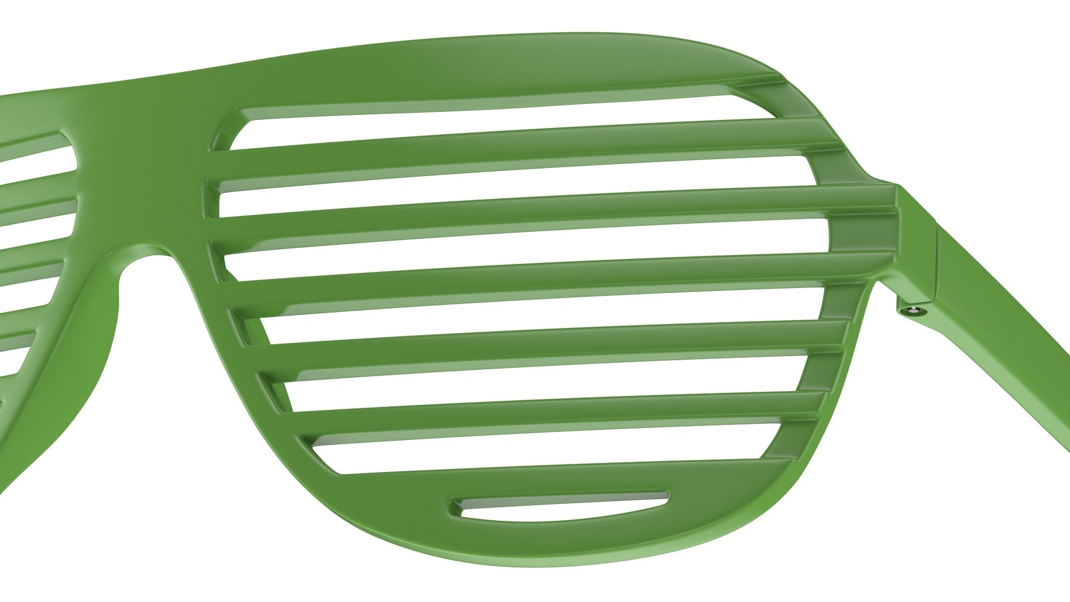  Shutter Glasses Green 3D model_9