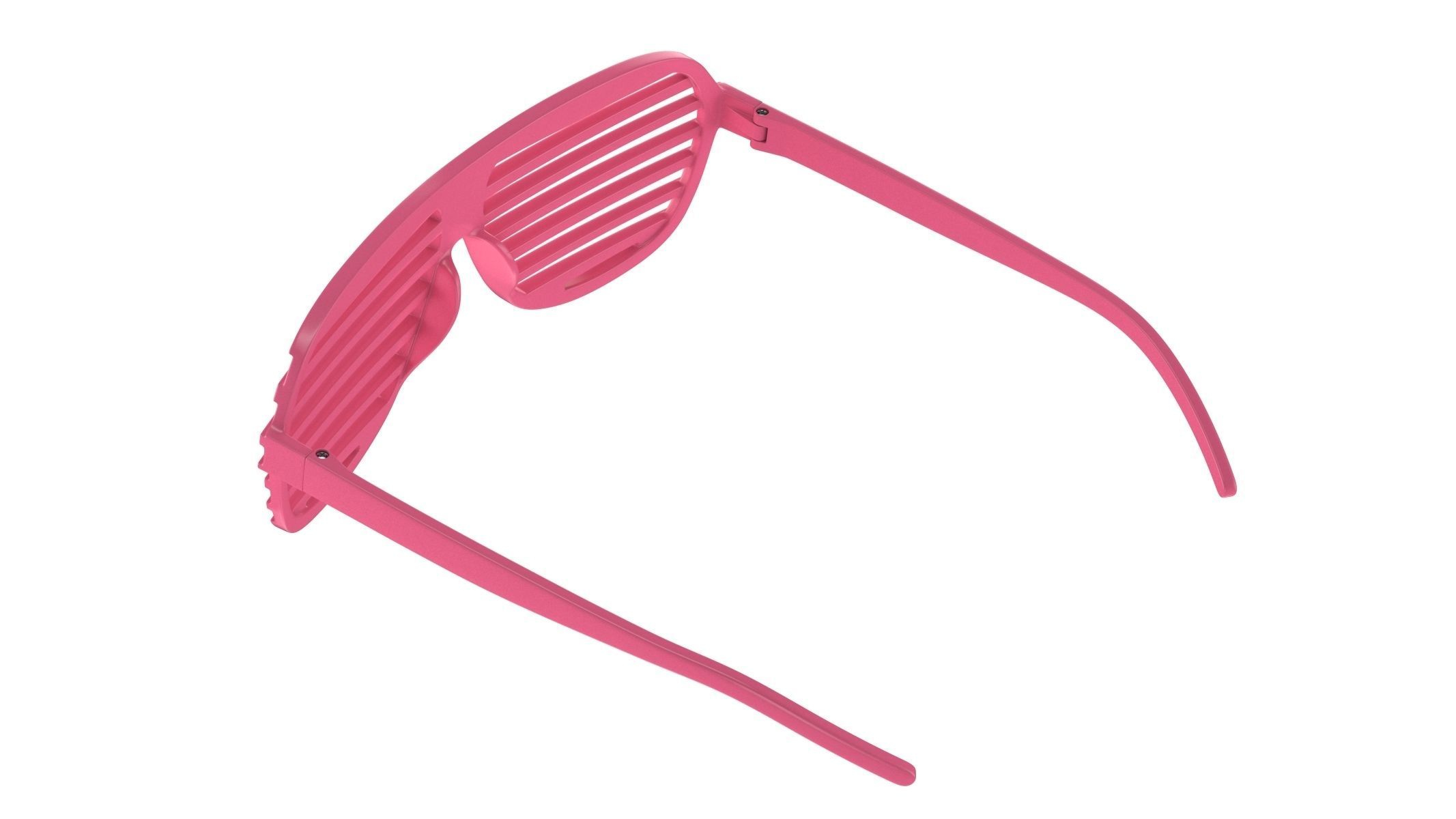 Shutter Glasses Pink 3D model_3