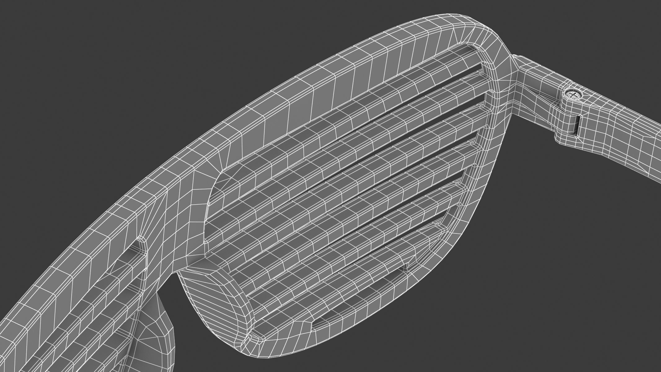 Shutter Glasses Pink 3D model_18