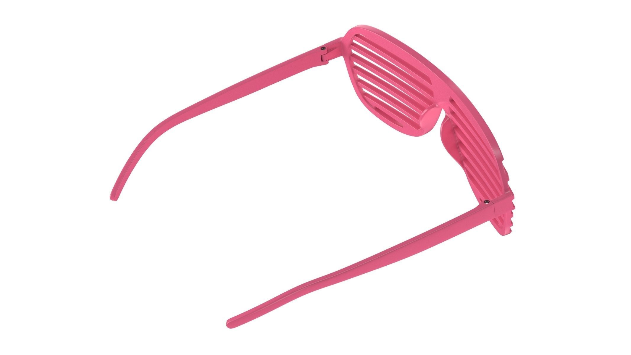Shutter Glasses Pink 3D model_2
