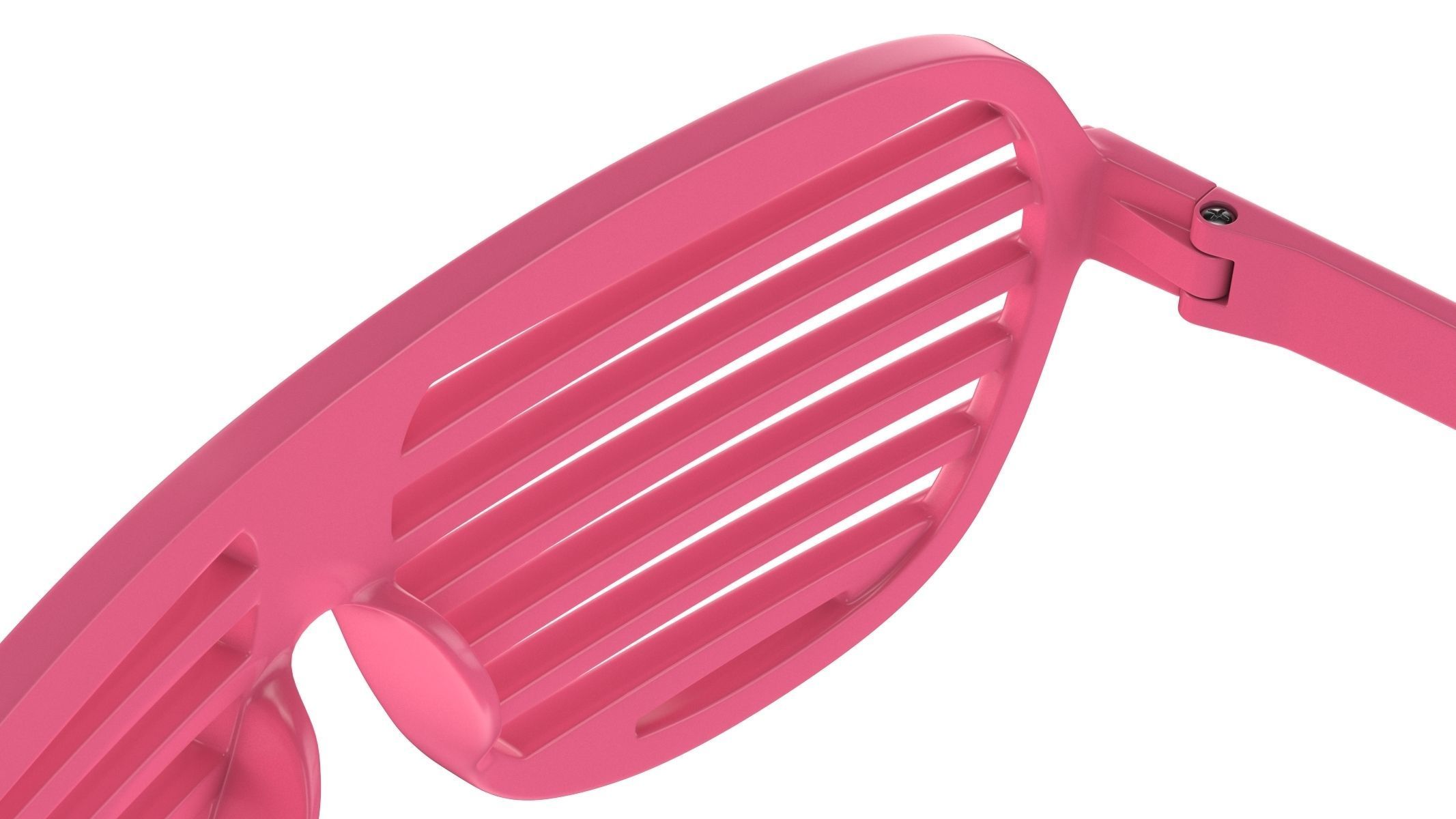 Shutter Glasses Pink 3D model_8