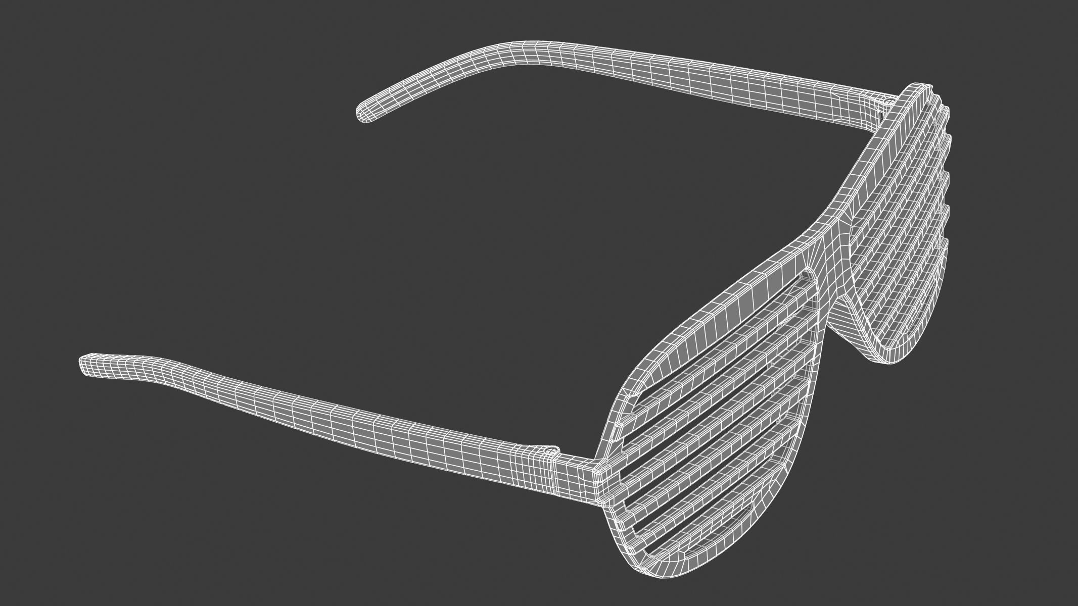 Shutter Glasses Pink 3D model_11
