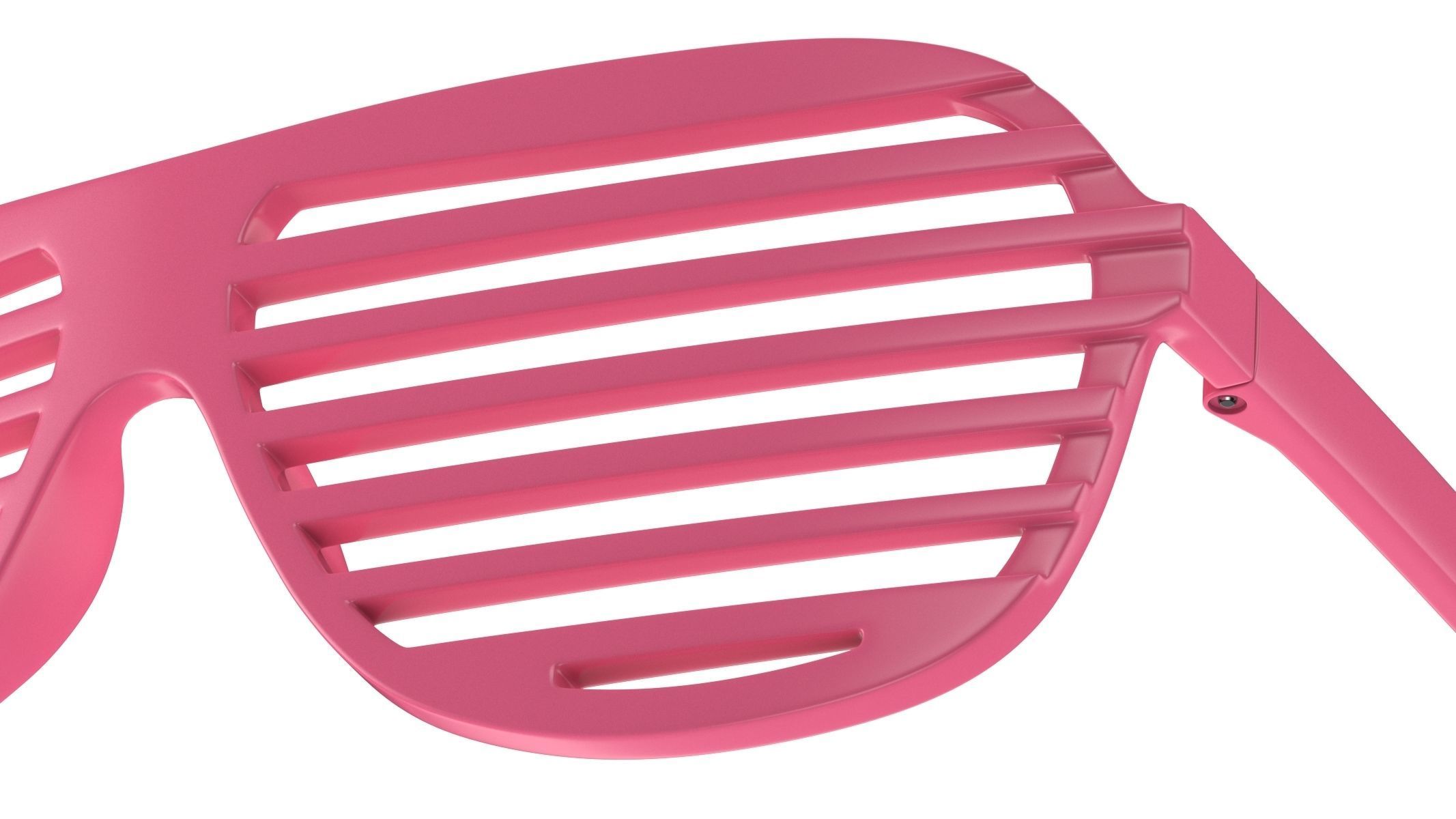Shutter Glasses Pink 3D model_9
