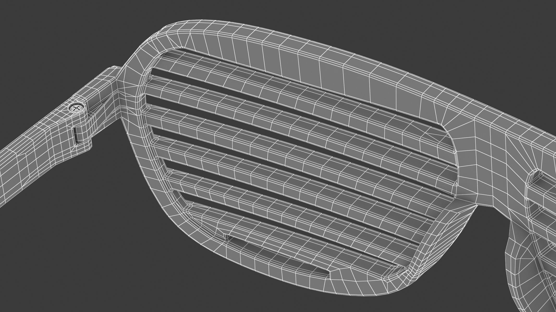 Shutter Glasses Pink 3D model_17