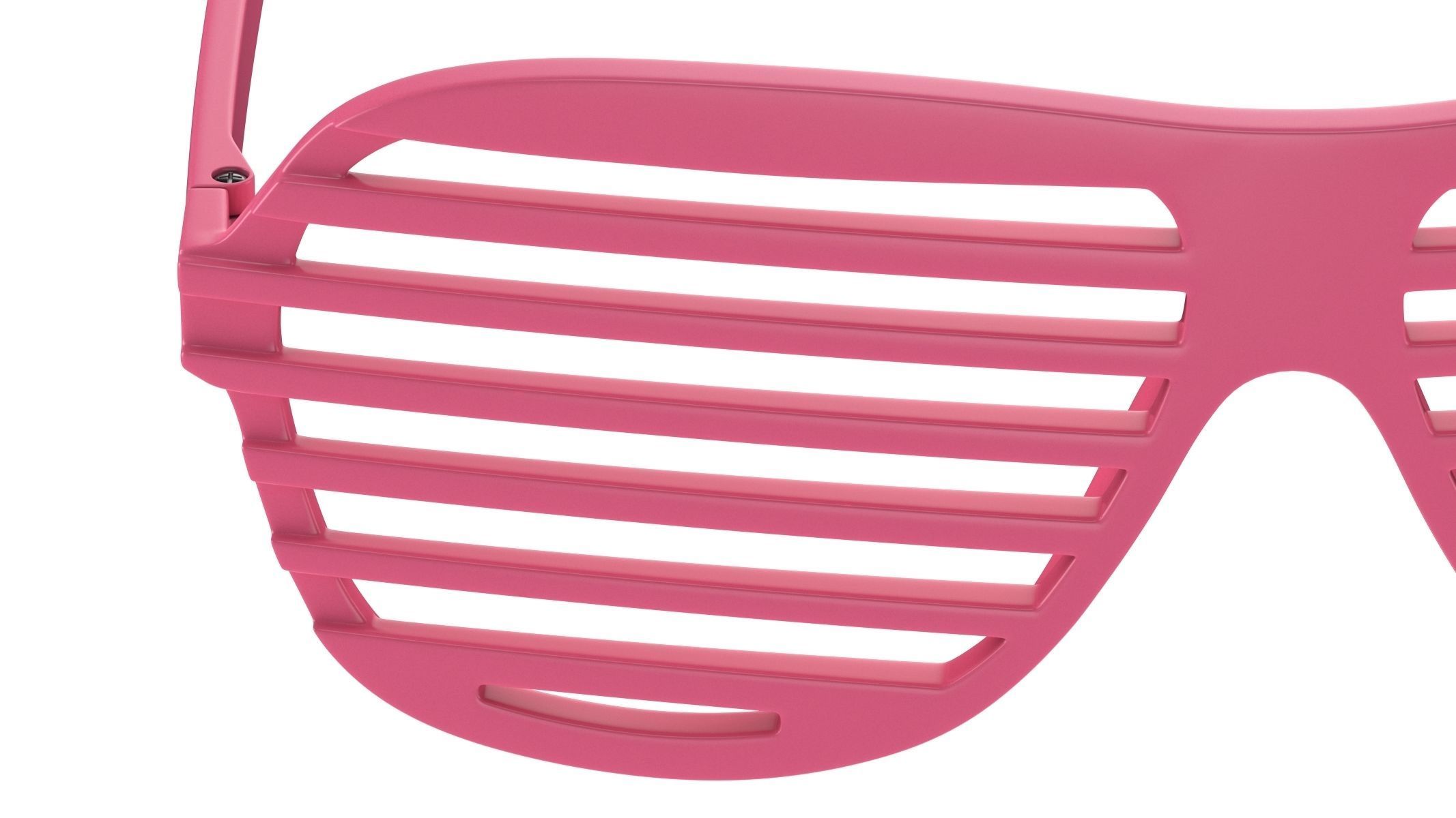 Shutter Glasses Pink 3D model_5