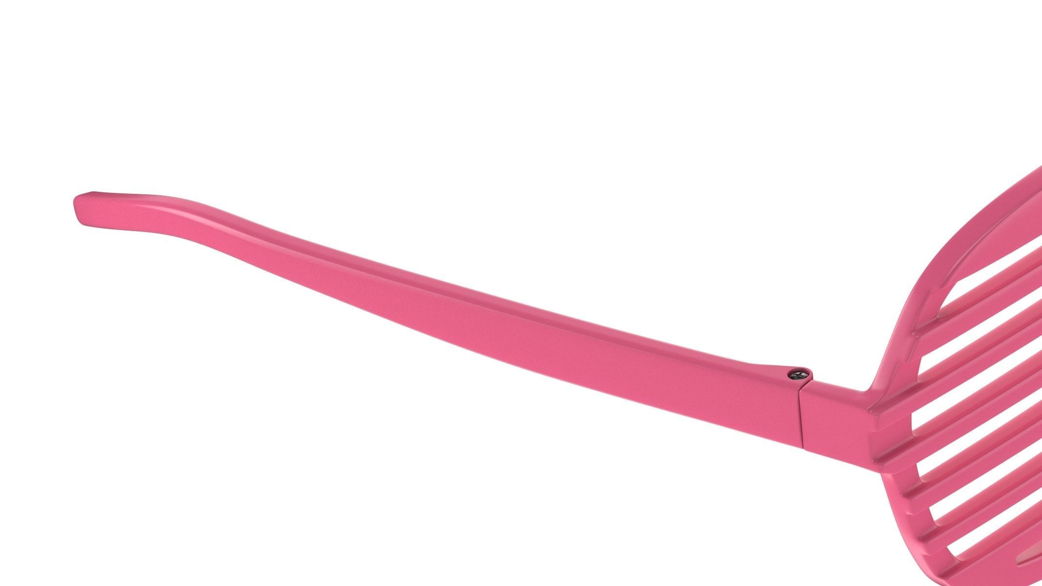 Shutter Glasses Pink 3D model_6