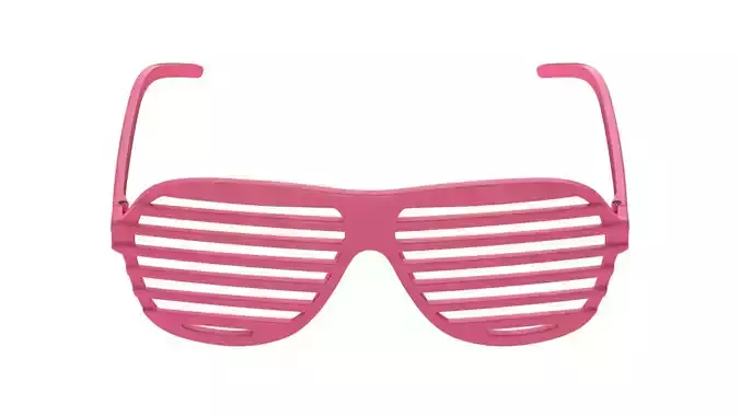 Shutter Glasses Pink 3D model