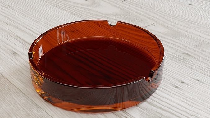 Glass Ashtray Free 3D model