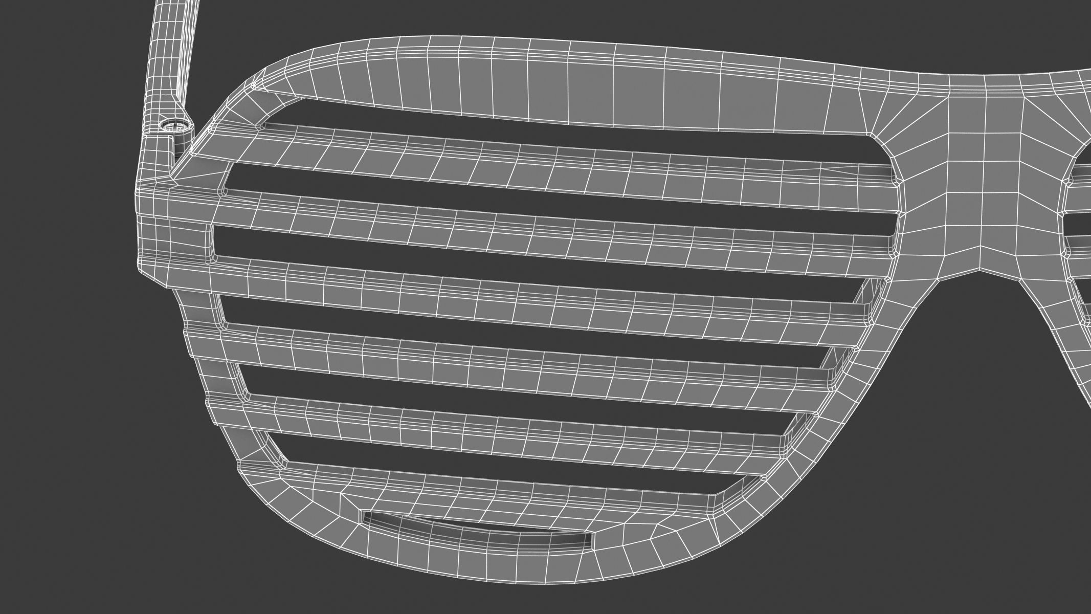 Shutter Glasses White 3D model_15