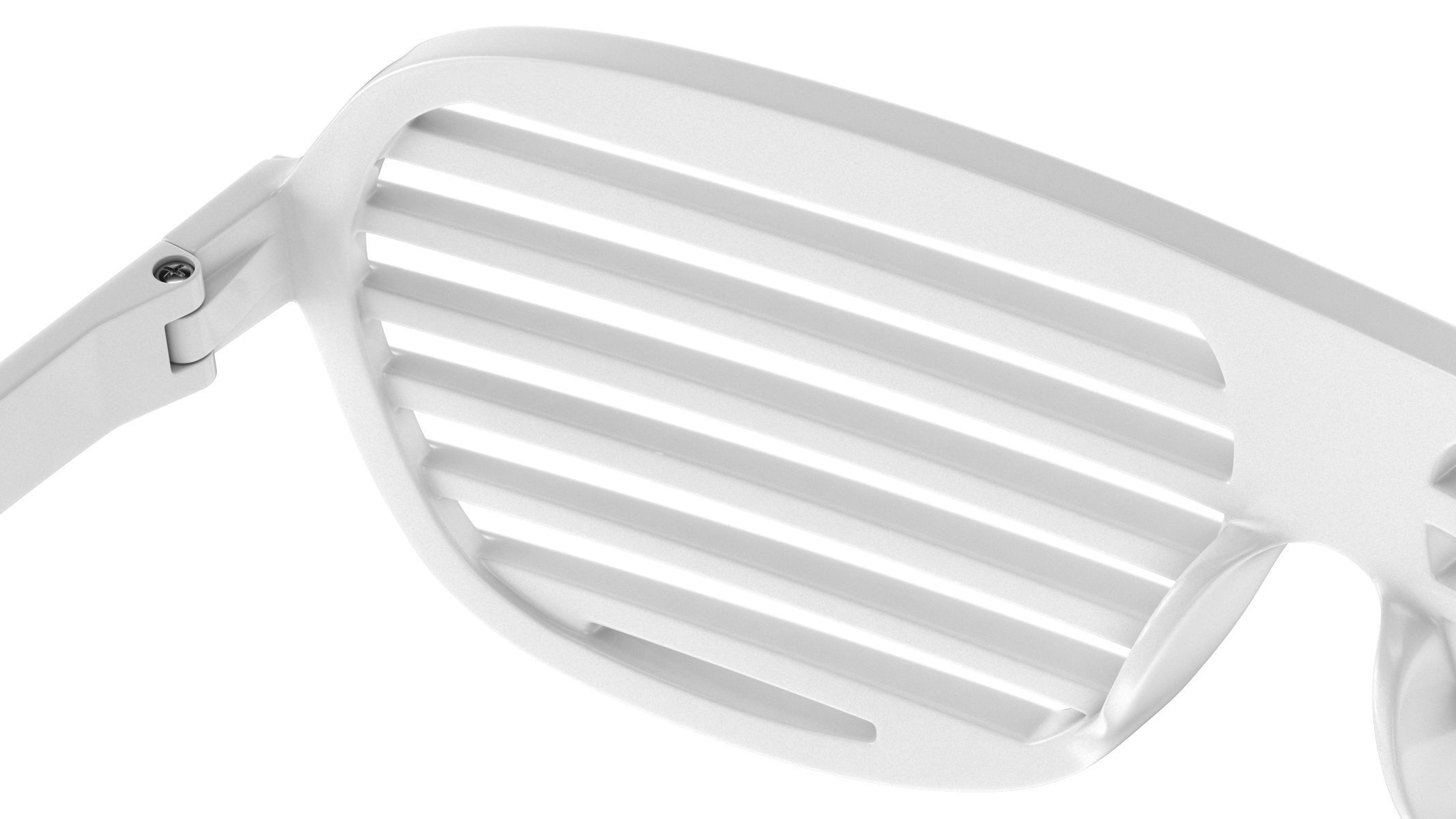 Shutter Glasses White 3D model_7