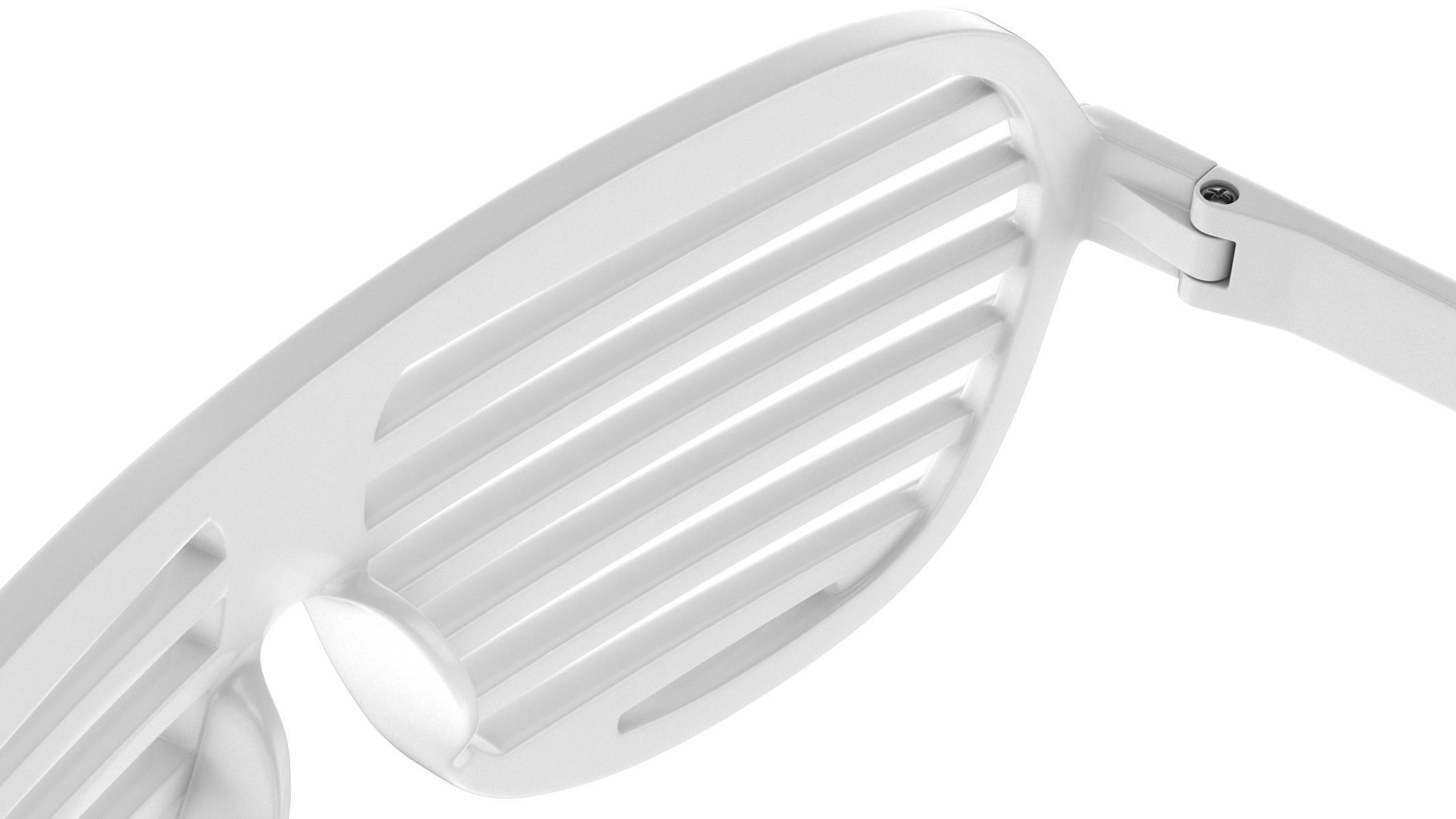 Shutter Glasses White 3D model_8