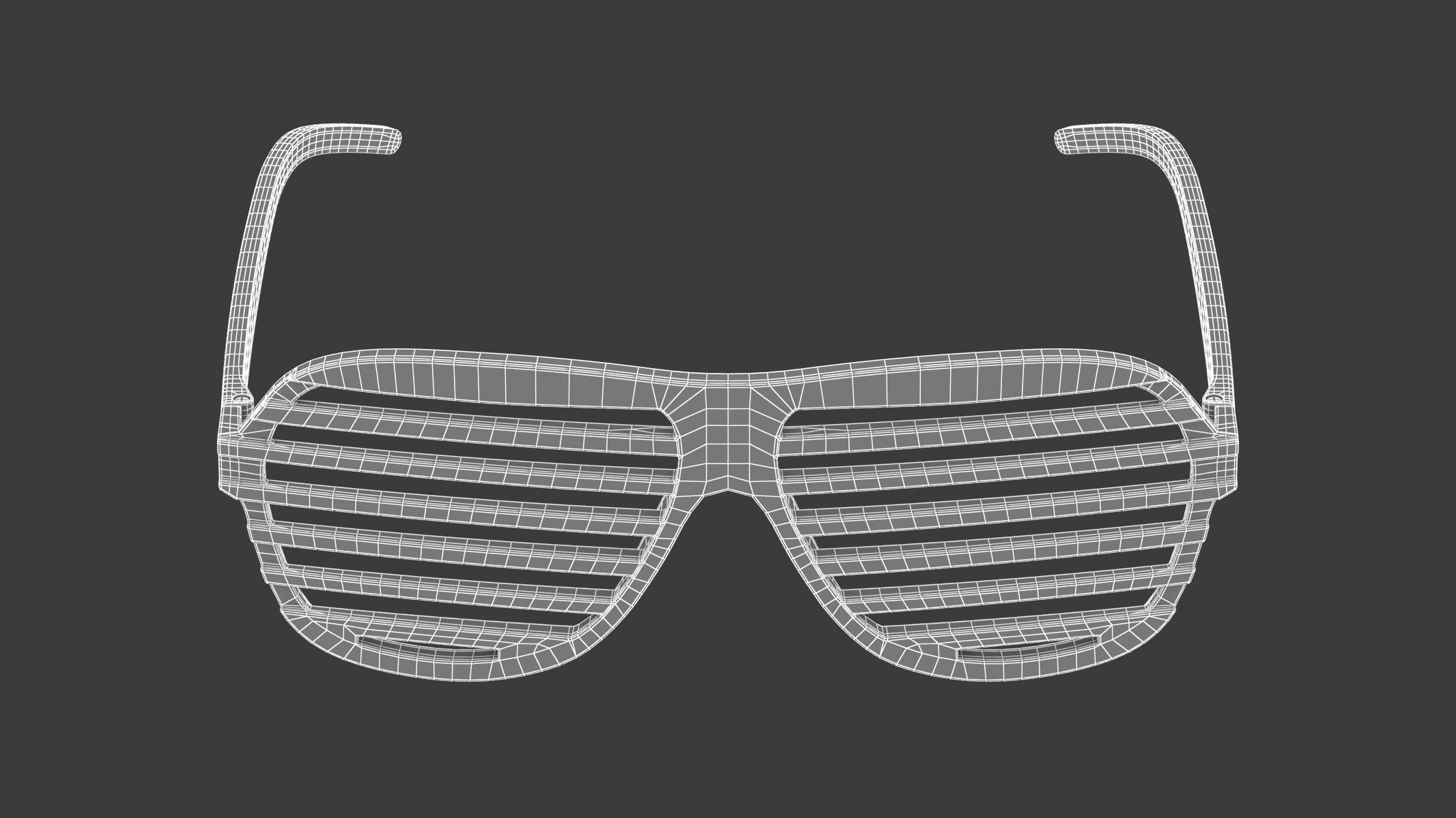 Shutter Glasses White 3D model_10