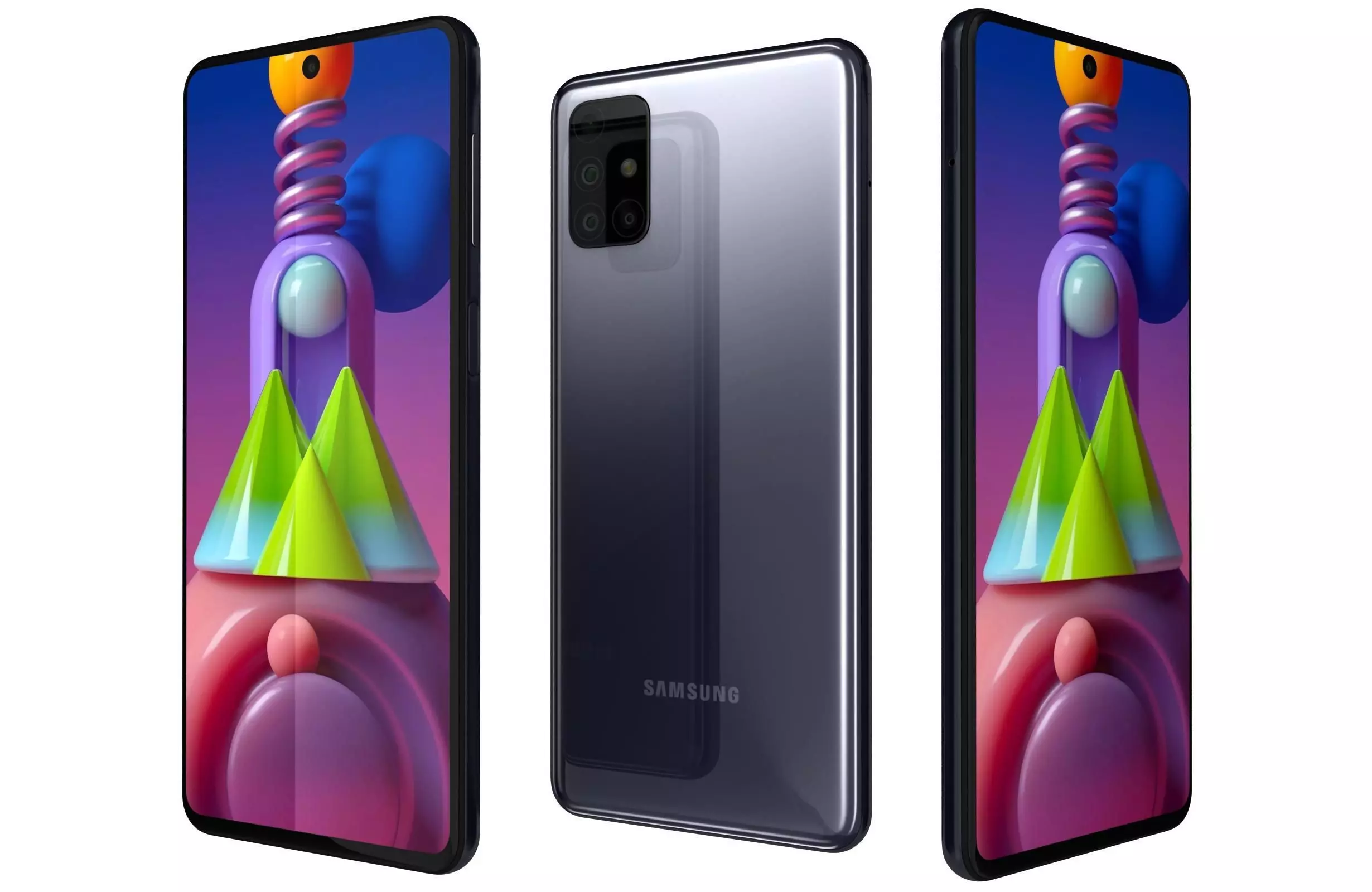 Samsung Galaxy M51 Celestial Black 3D model_0