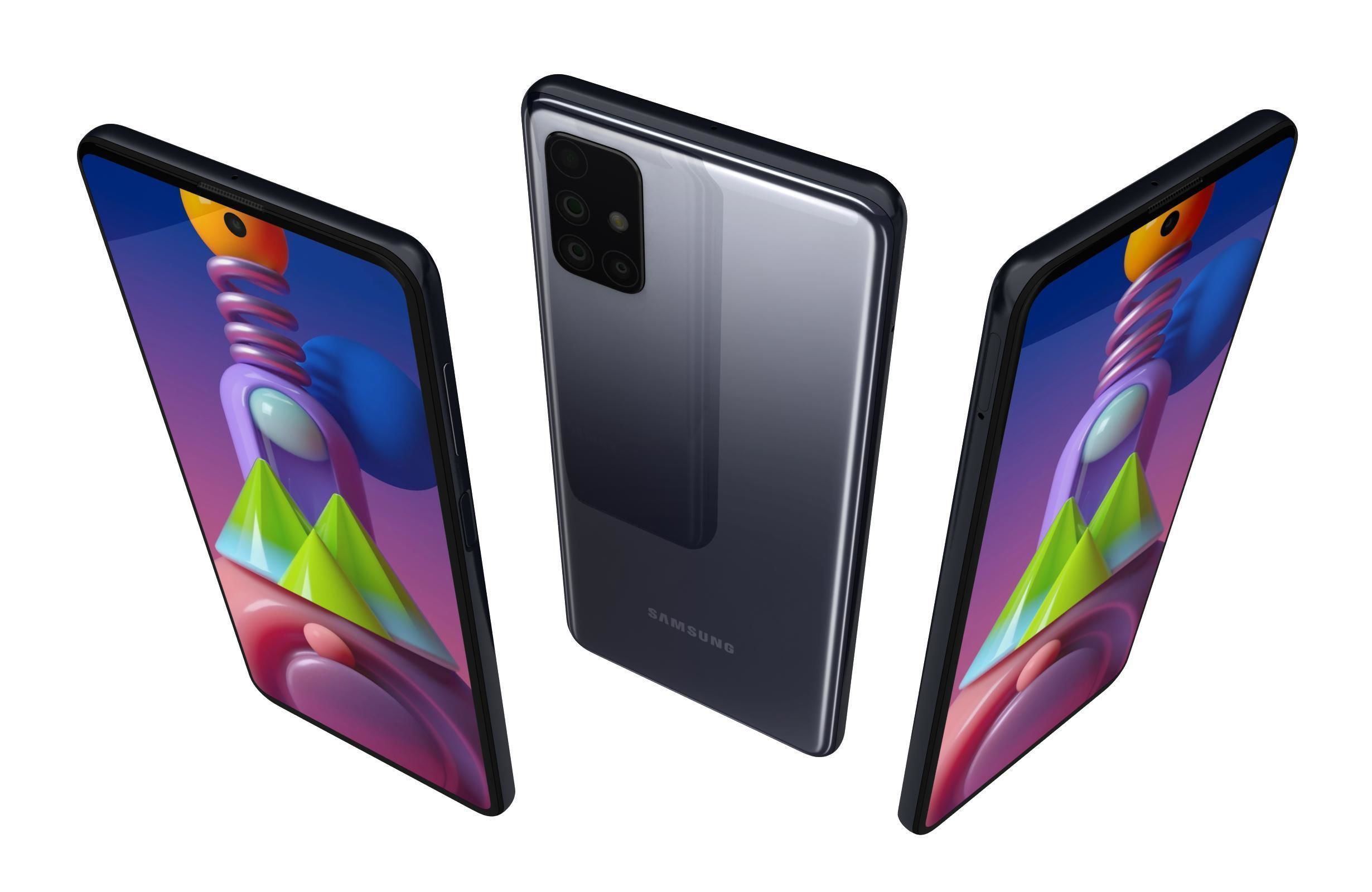 Samsung Galaxy M51 Celestial Black 3D model_2