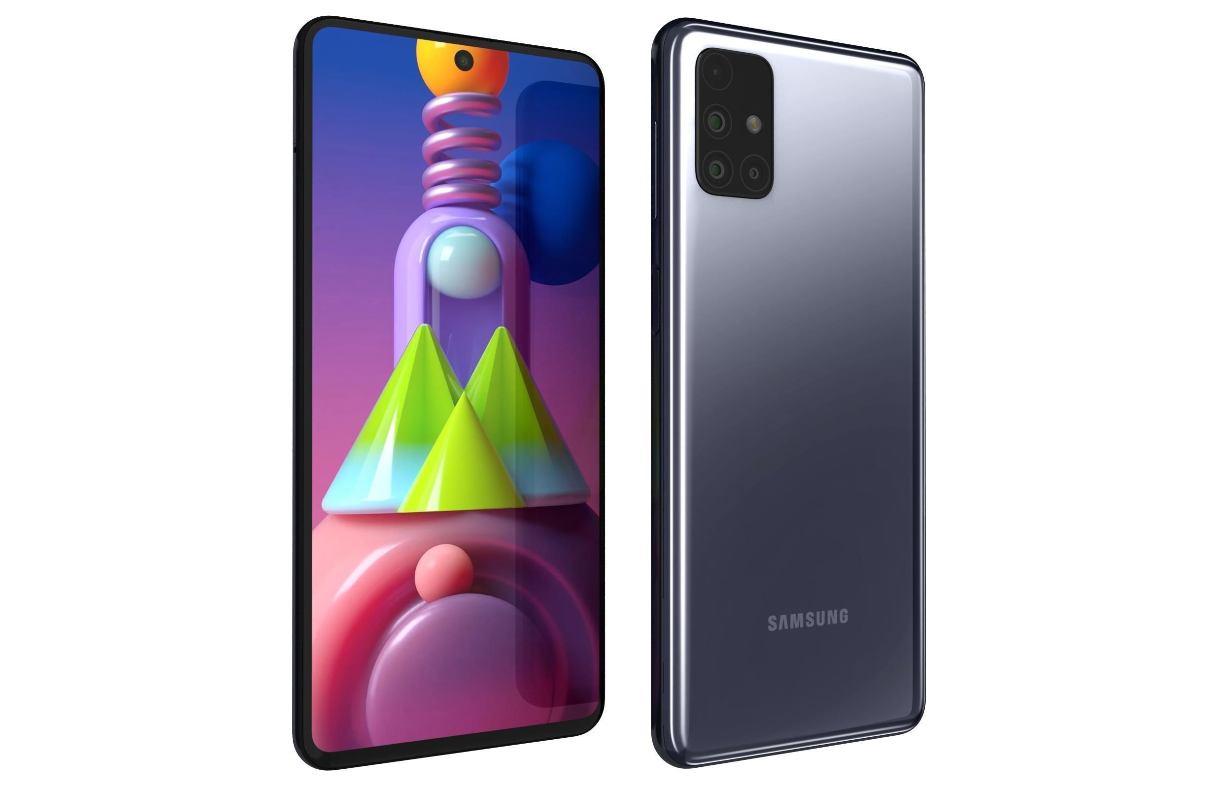 Samsung Galaxy M51 Celestial Black 3D model_7