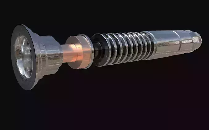 Luke Skywalkers LightSaber Battle-Scarred