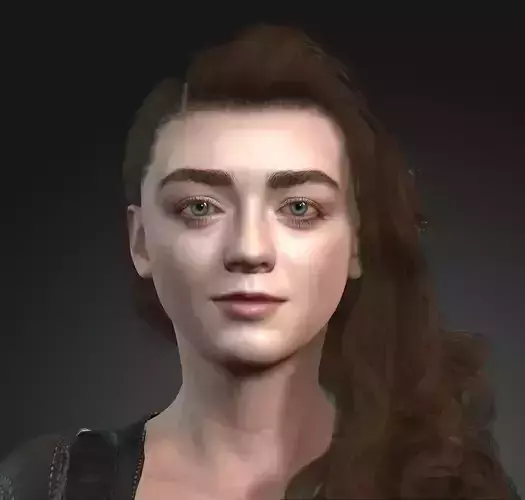 Maisie Williams  Arya Stark GOT 3D animation