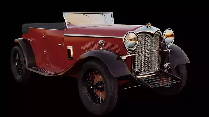 RILEY LYNX 1934 Low-poly 3D model