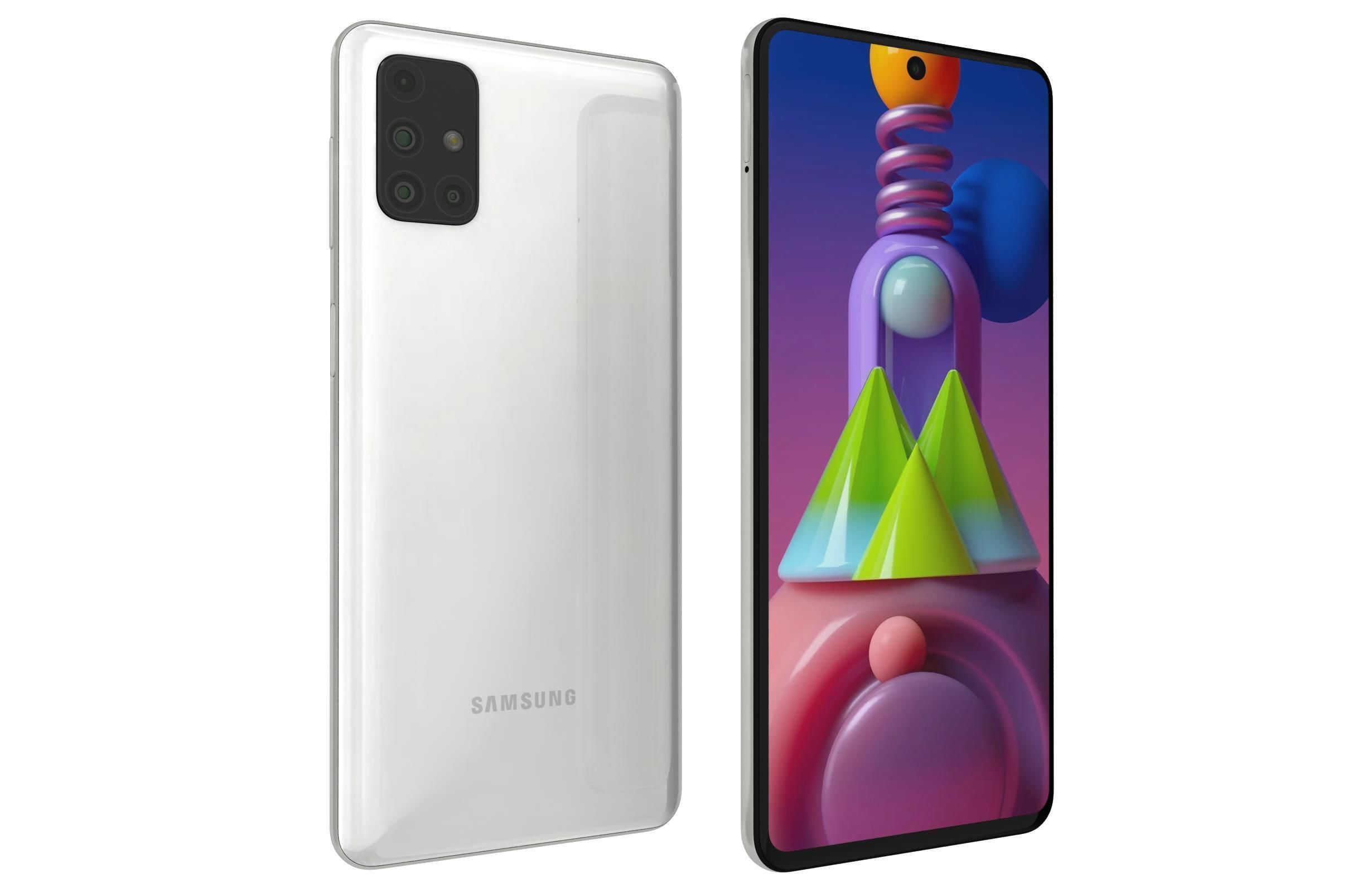 Samsung Galaxy M51 White 3D model_11
