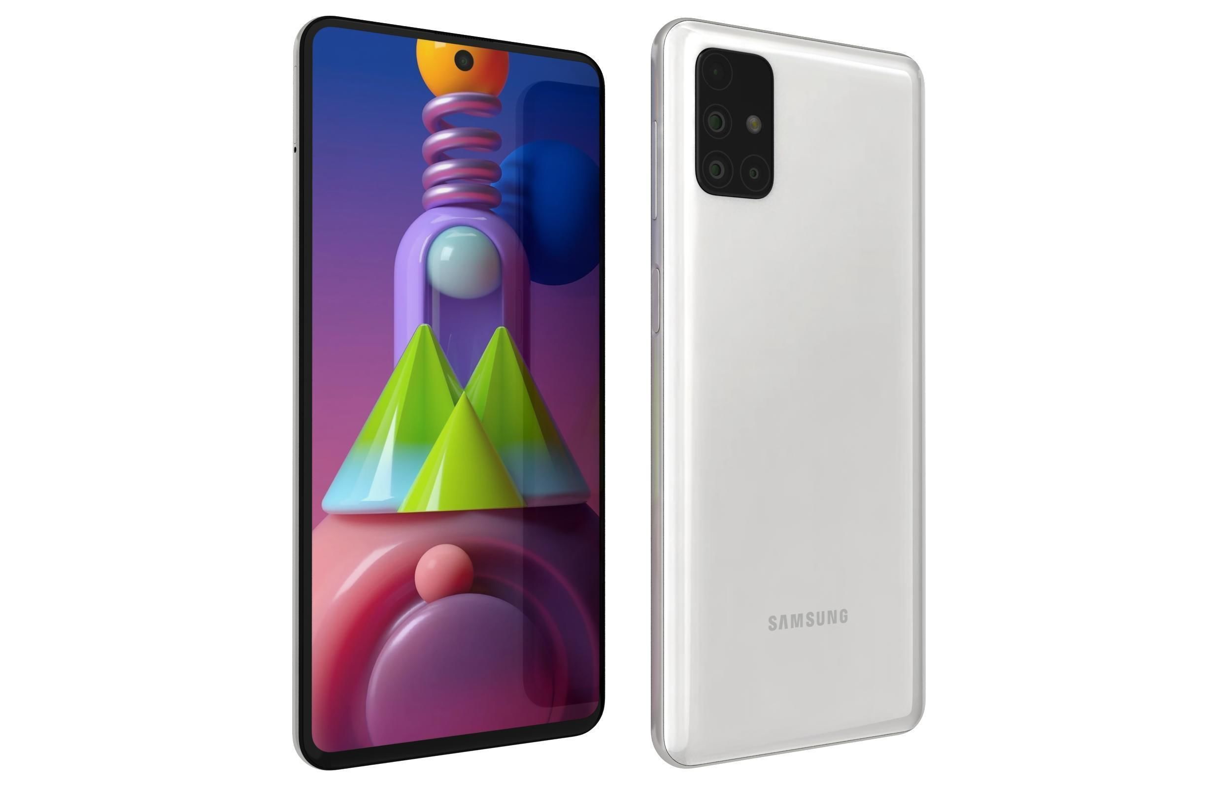 Samsung Galaxy M51 White 3D model_10