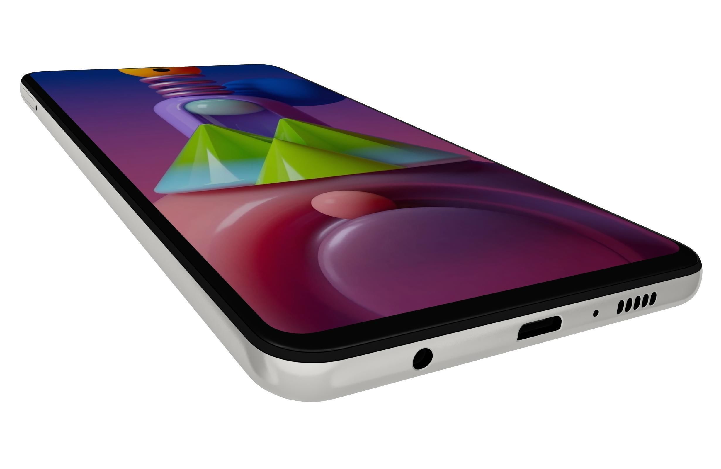 Samsung Galaxy M51 White 3D model_12