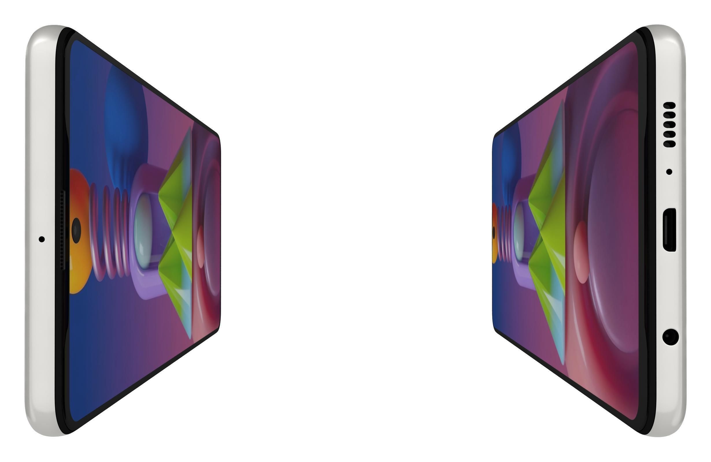 Samsung Galaxy M51 White 3D model_9