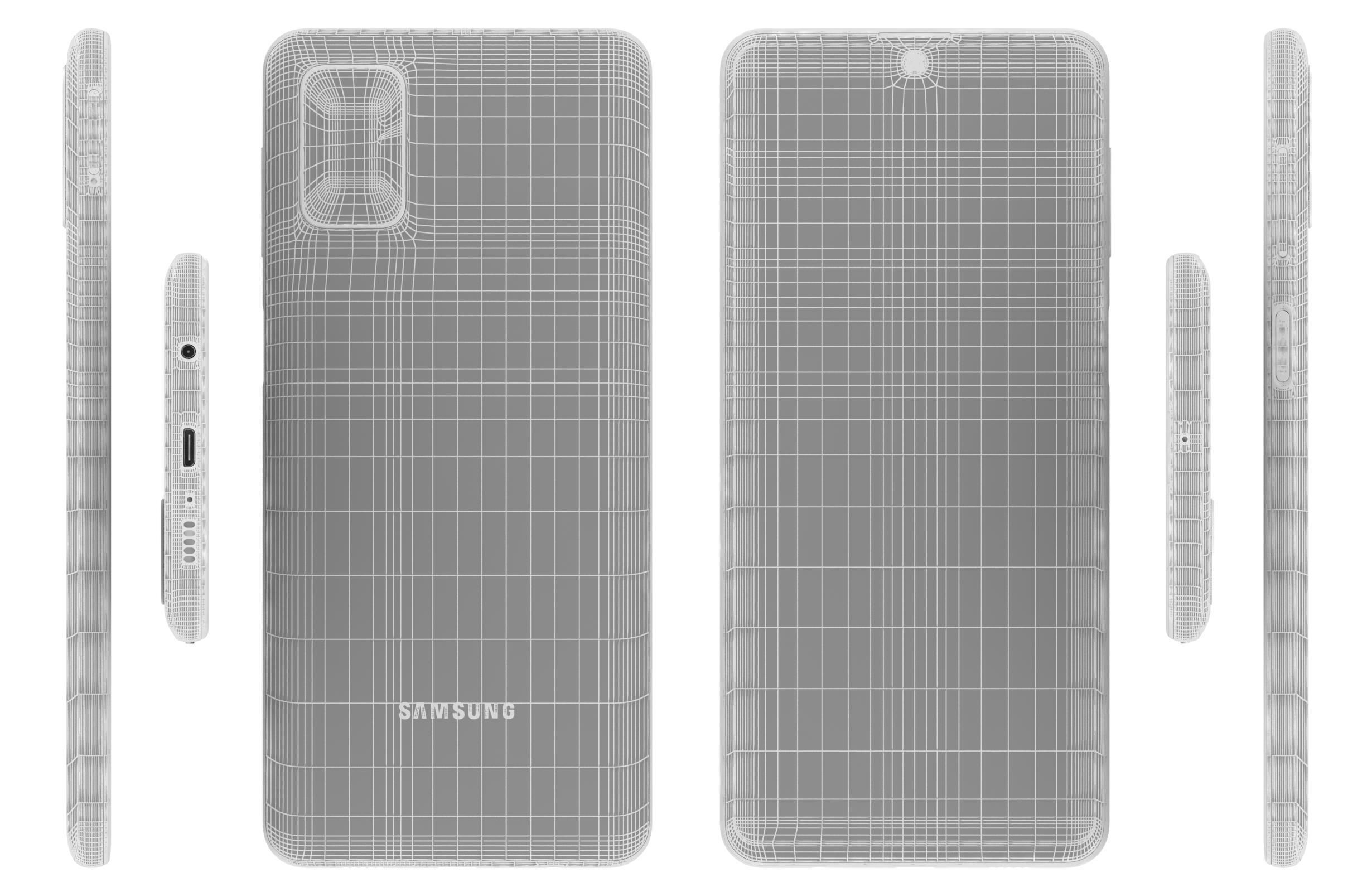 Samsung Galaxy M51 White 3D model_17
