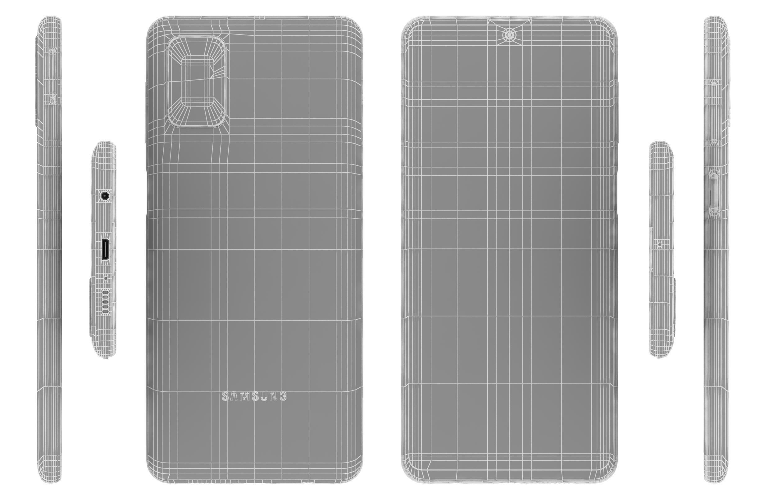 Samsung Galaxy M51 White 3D model_16