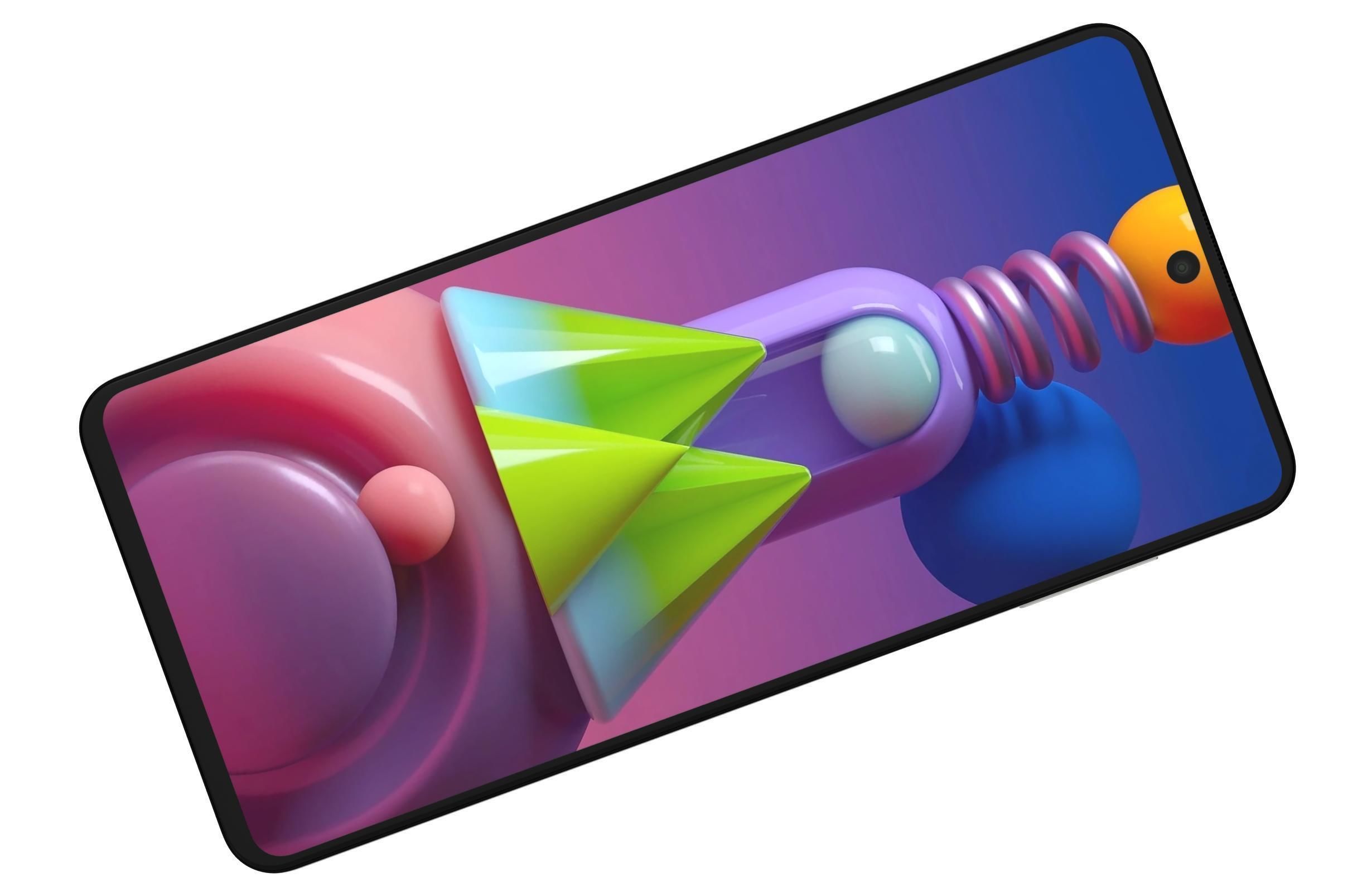 Samsung Galaxy M51 White 3D model_7