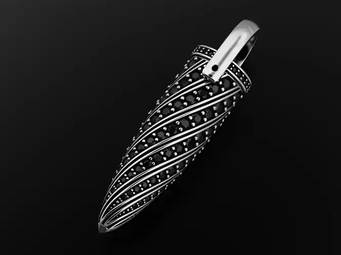 Bullet with Gems 3D print model