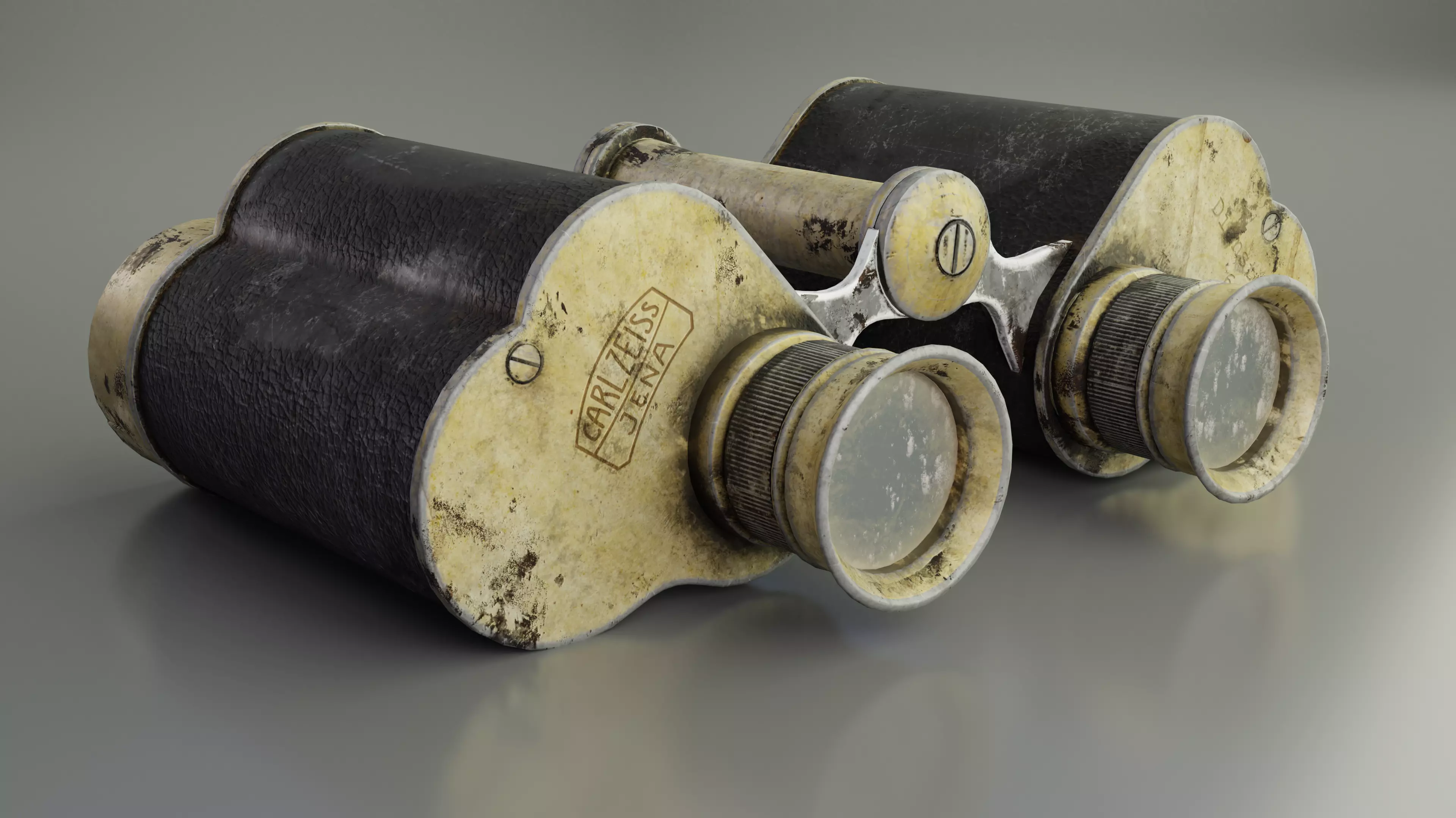 World War II binoculars - Game ready asset Low-poly 3D model