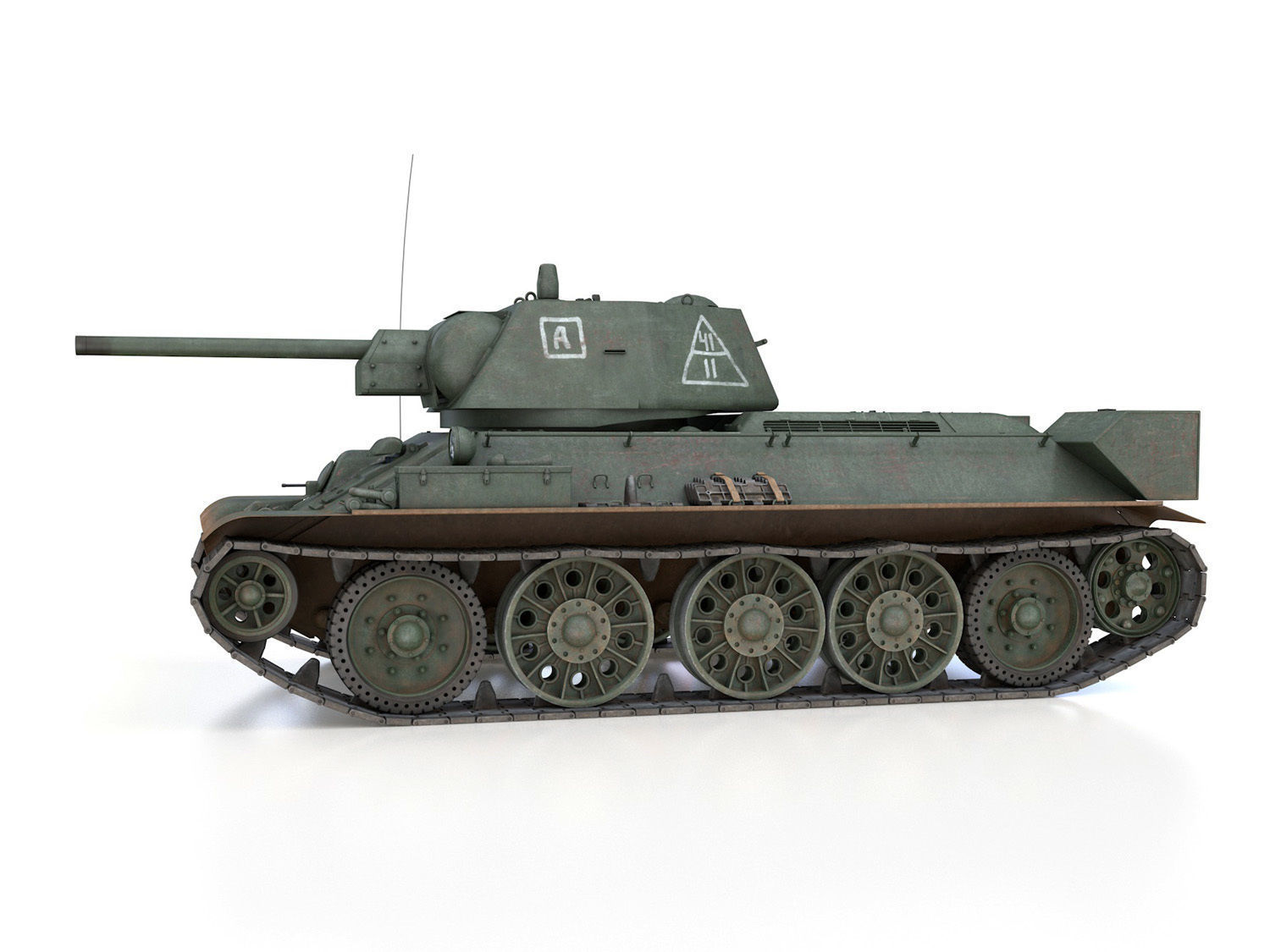 T-34-76 - Model 1942 - Soviet medium tank - 11 3D model_3