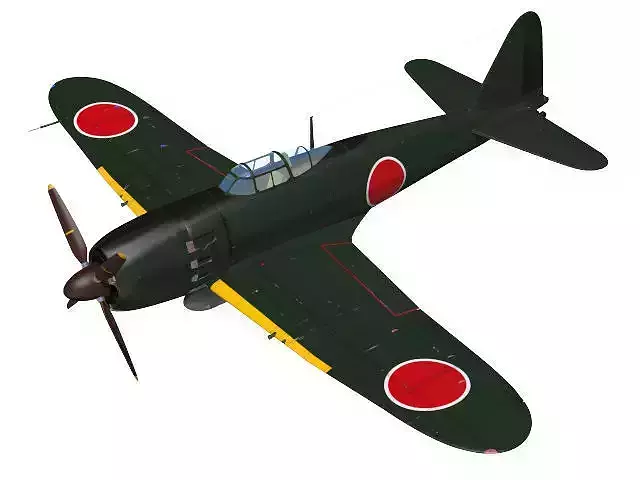 Mitsubishi A7M Reppu 3D model