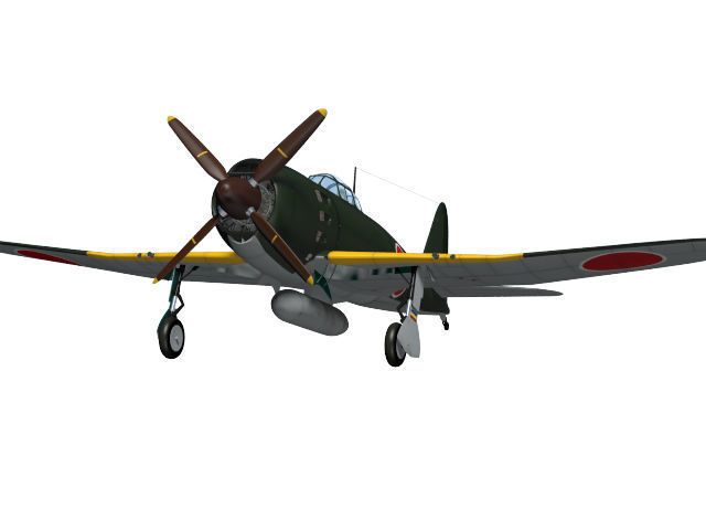 Mitsubishi A7M Reppu 3D model_3