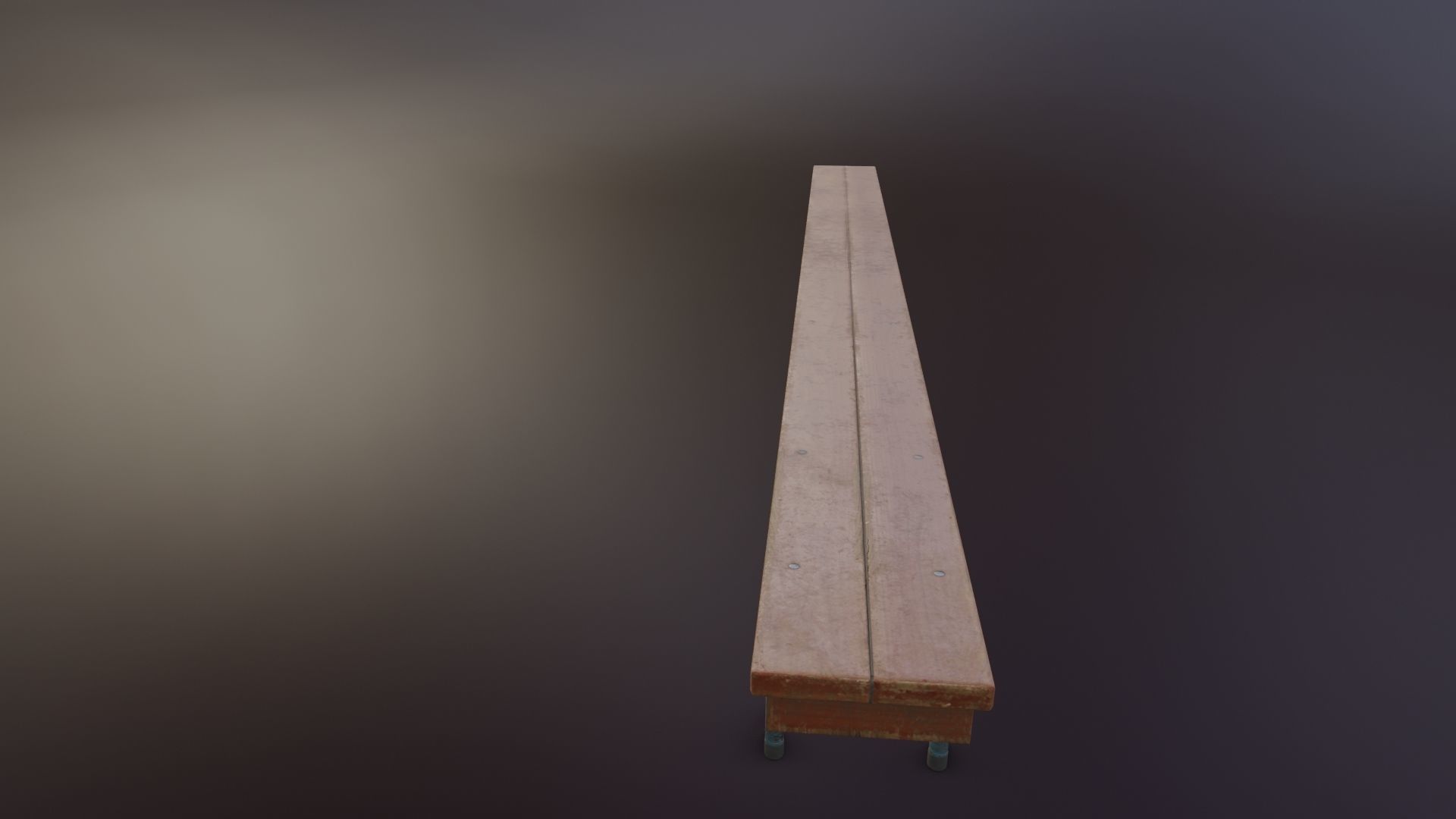 Old Dirty Balance Bench Low-poly 3D model_32