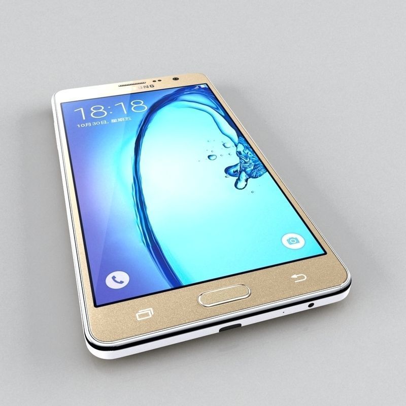  Samsung Galaxy On5 Gold 3D model_3