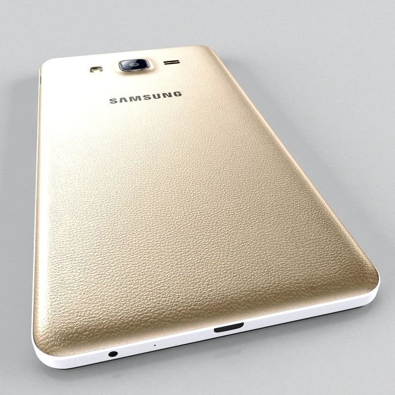  Samsung Galaxy On5 Gold 3D model_2