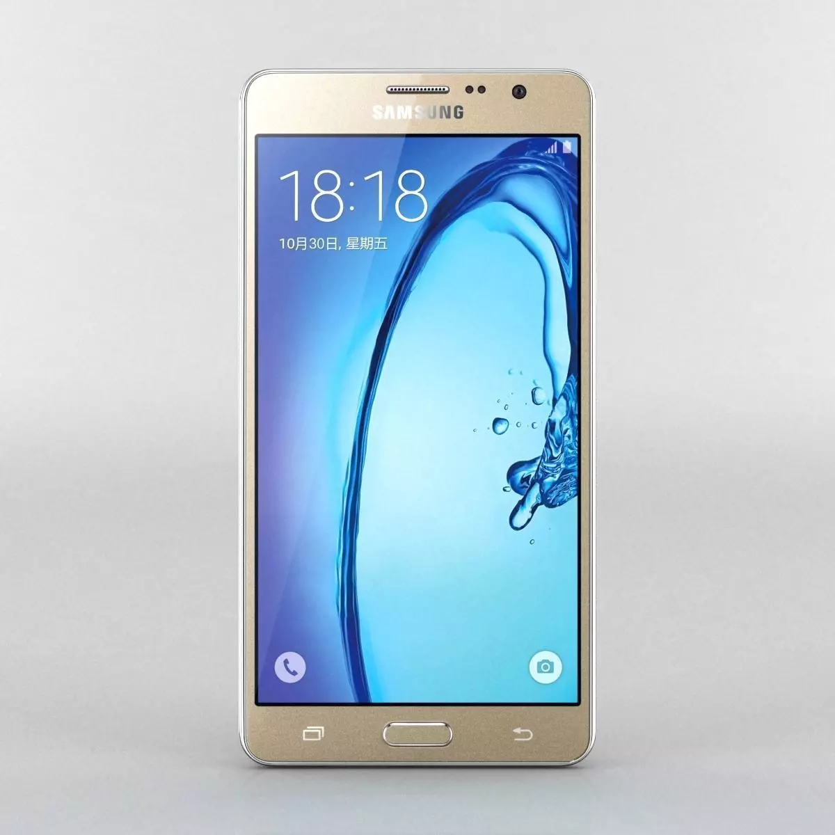  Samsung Galaxy On5 Gold 3D model_0