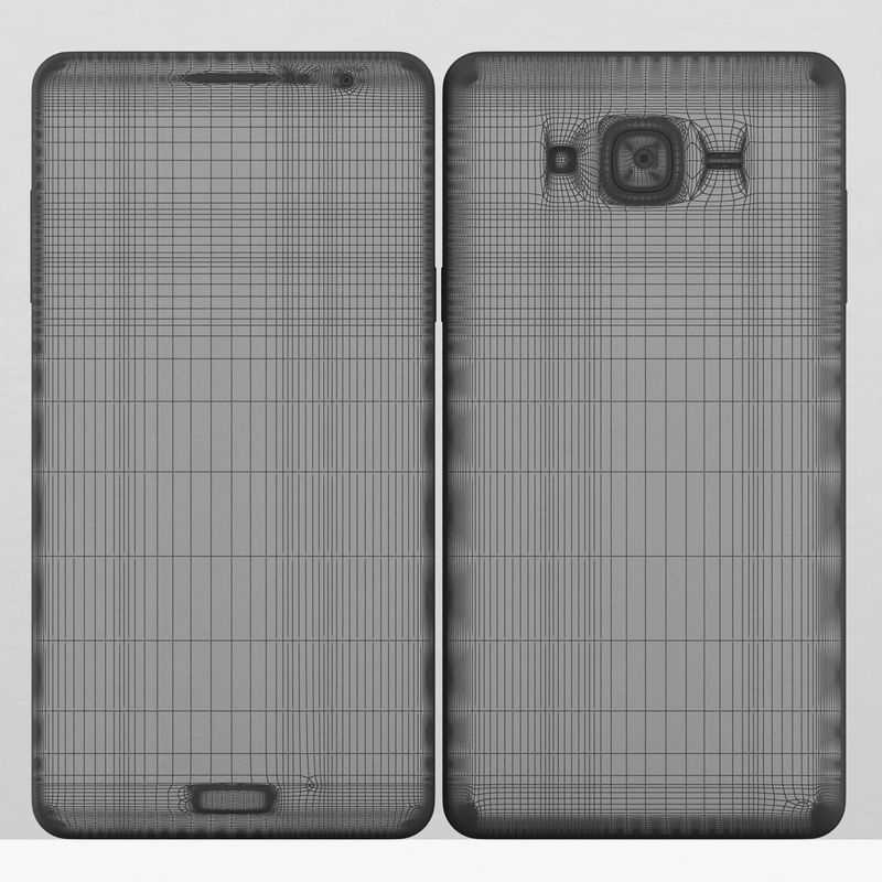  Samsung Galaxy On5 Gold 3D model_11