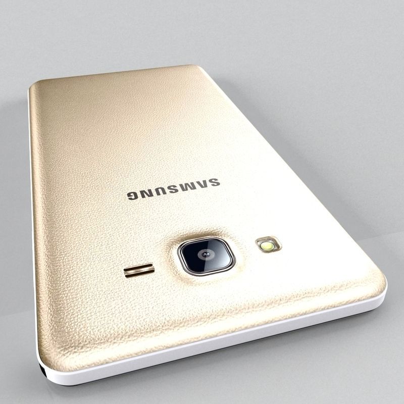  Samsung Galaxy On5 Gold 3D model_5