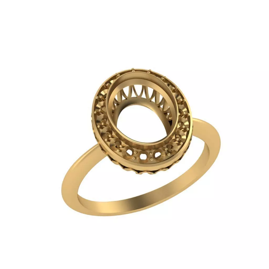 Ring 3D print model 3D print modeln 9x7 3D print model
