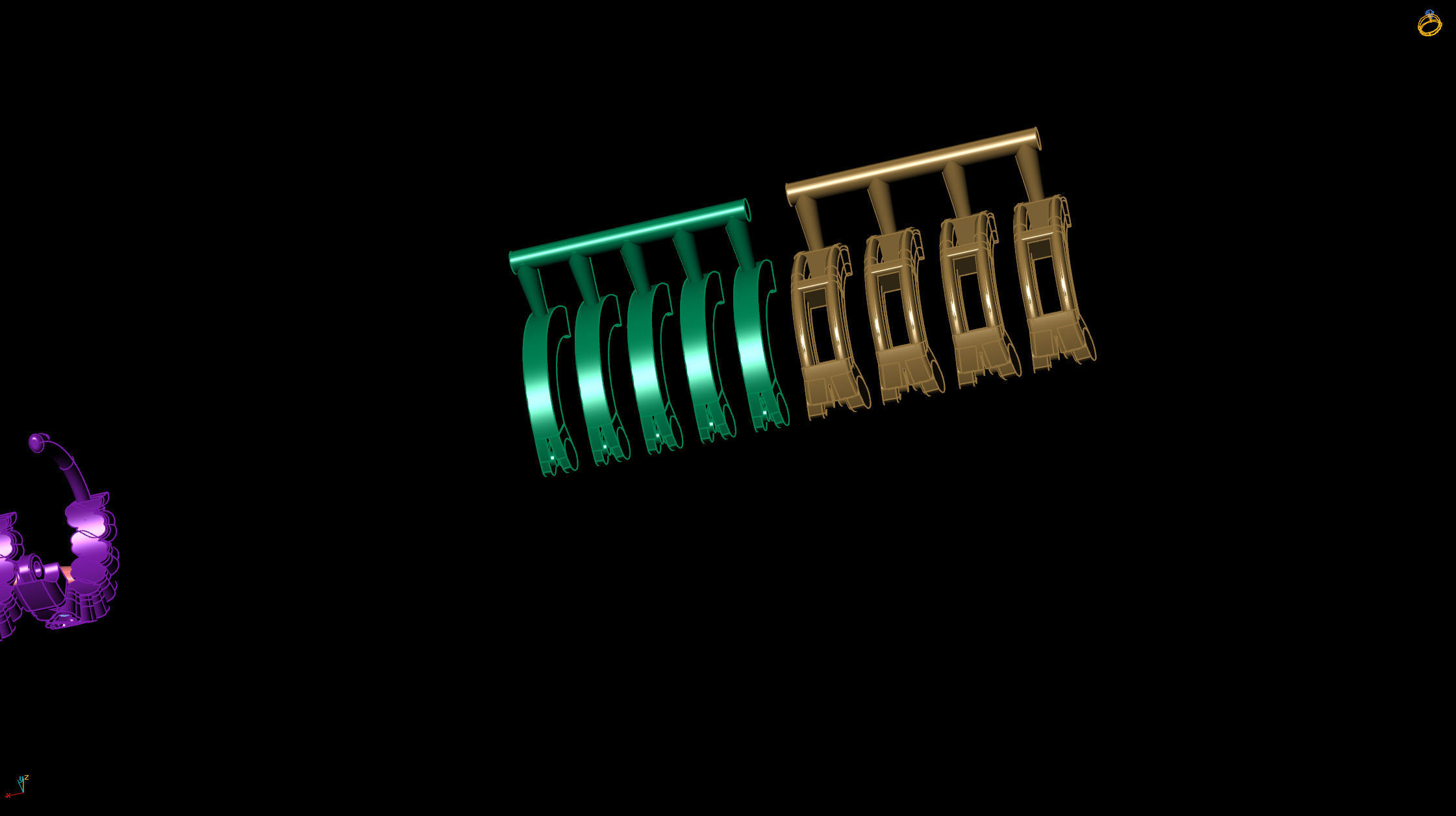 Hoop earrings 3D print model_2